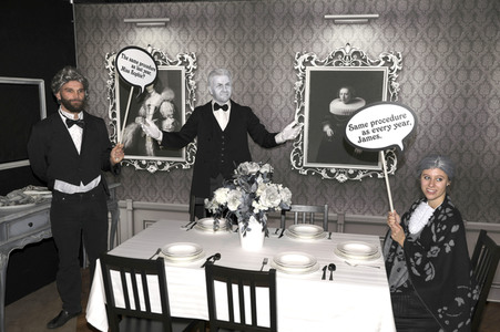 Enthüllung des 'Dinner for One' Sets bei Madame Tussauds Berlin
