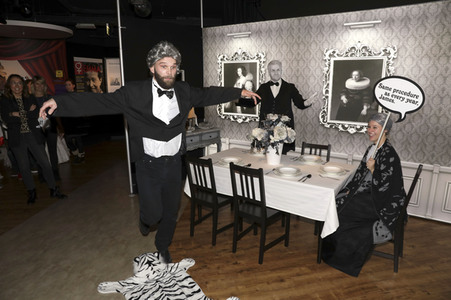 Enthüllung des 'Dinner for One' Sets bei Madame Tussauds Berlin