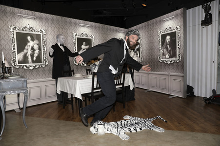 Enthüllung des 'Dinner for One' Sets bei Madame Tussauds Berlin