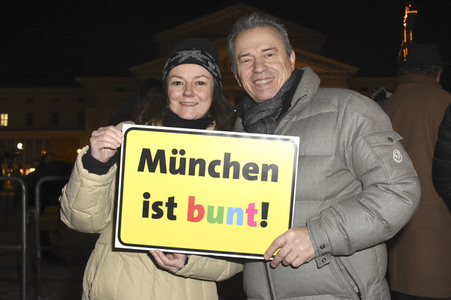 Kundgebung 'Wir sind alle von wo!' in München
