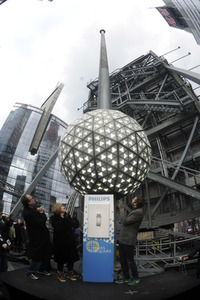 Times Square Ball Testlauf in New York