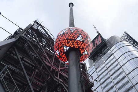 Times Square Ball Testlauf in New York