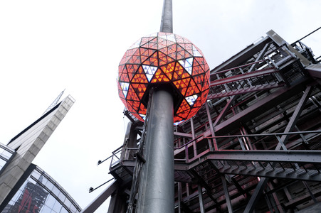 Times Square Ball Testlauf in New York