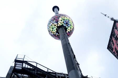 Times Square Ball Testlauf in New York