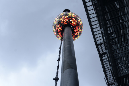 Times Square Ball Testlauf in New York