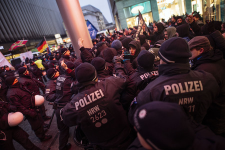 Rechte Demo in Köln