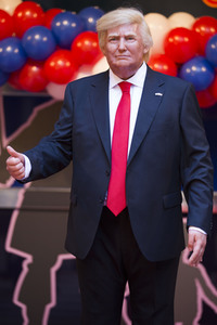 Enthülung der Donald Trump Wachsfigur in Madrid