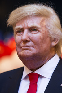 Enthülung der Donald Trump Wachsfigur in Madrid