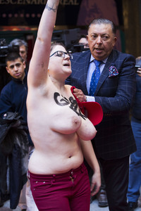 Enthülung der Donald Trump Wachsfigur in Madrid