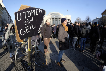 Studentendemo in Berlin