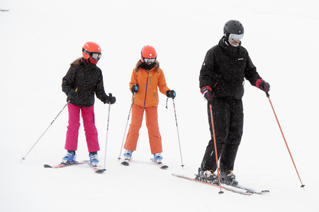 Die spanischen Royals beim Skifahren in Astún