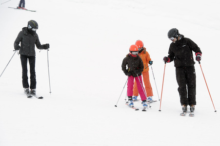 Die spanischen Royals beim Skifahren in Astún
