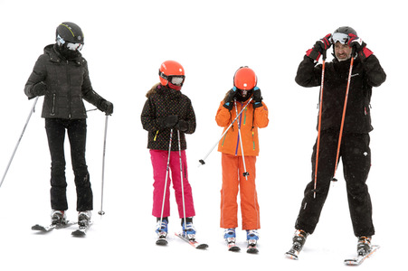 Die spanischen Royals beim Skifahren in Astún