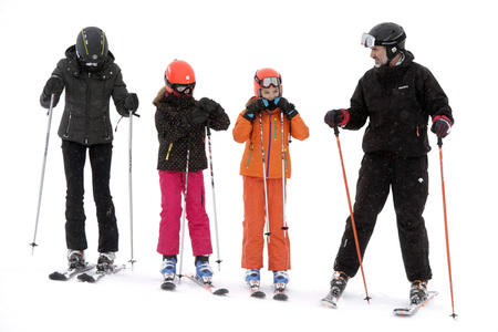 Die spanischen Royals beim Skifahren in Astún