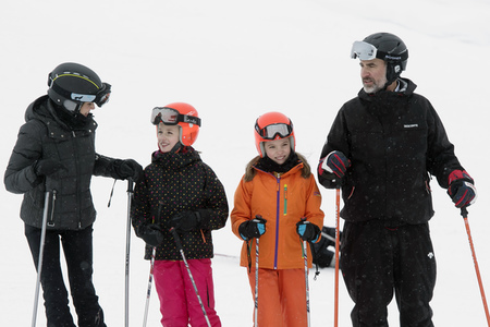 Die spanischen Royals beim Skifahren in Astún