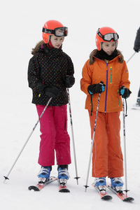 Die spanischen Royals beim Skifahren in Astún