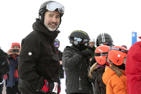 Die spanischen Royals beim Skifahren in Astún