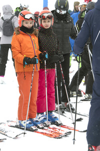 Die spanischen Royals beim Skifahren in Astún