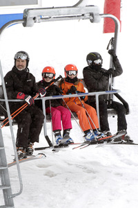 Die spanischen Royals beim Skifahren in Astún