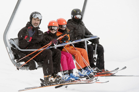 Die spanischen Royals beim Skifahren in Astún
