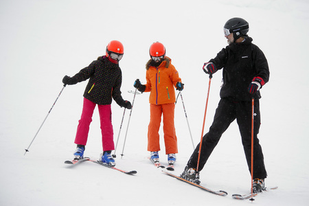 Die spanischen Royals beim Skifahren in Astún