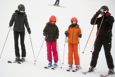 Die spanischen Royals beim Skifahren in Astún