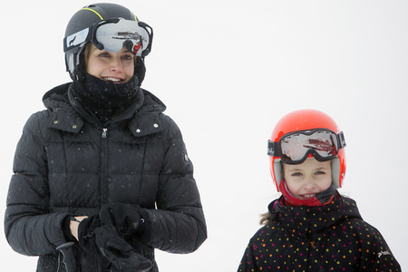 Die spanischen Royals beim Skifahren in Astún