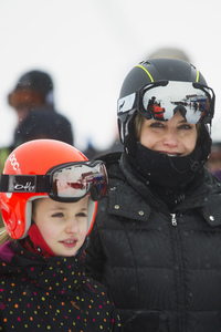 Die spanischen Royals beim Skifahren in Astún