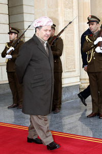 Masud Barzani empfängt Michael Fallon in Erbil