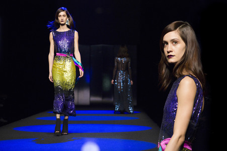 Esther Noriega Fashion Show auf der Mercedes-Benz Fashion Week Madrid AW 2017