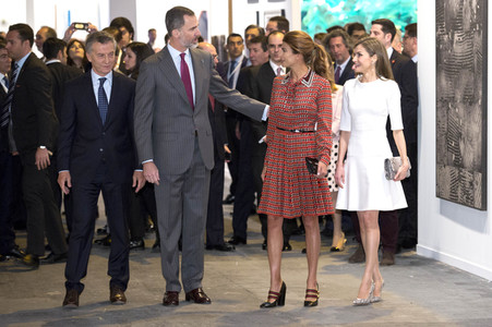 Die spanischen Royals auf der Kunstmesse ACRO in Madrid
