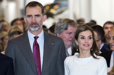 Die spanischen Royals auf der Kunstmesse ACRO in Madrid