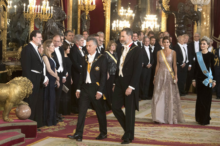 Gala Dinner für den Präsidenten von Argentinien in Madrid
