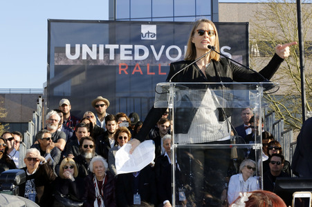 UTA's United Voices Kundgebung in Beverly Hills