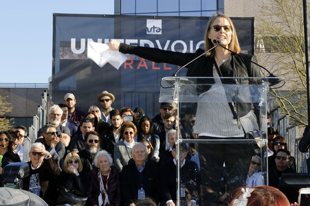 UTA's United Voices Kundgebung in Beverly Hills