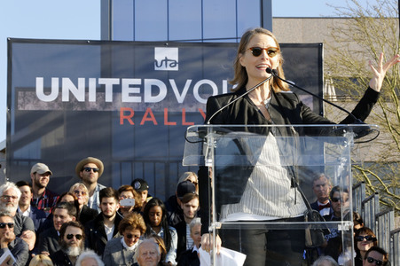UTA's United Voices Kundgebung in Beverly Hills