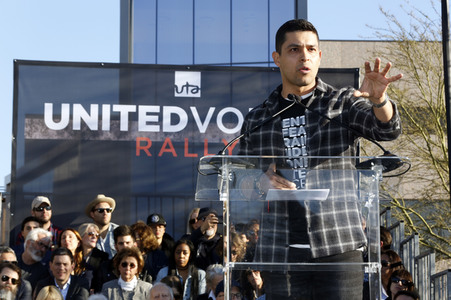 UTA's United Voices Kundgebung in Beverly Hills