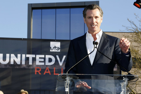 UTA's United Voices Kundgebung in Beverly Hills