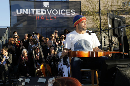 UTA's United Voices Kundgebung in Beverly Hills