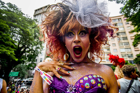 Carnival Parade 'Minhoqueens of the Arouche' in Sao Paulo