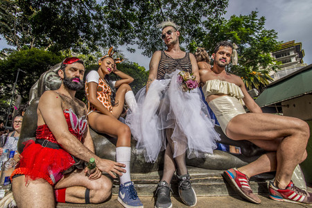 Carnival Parade 'Minhoqueens of the Arouche' in Sao Paulo