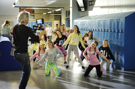 Dreharbeiten zum Musivideo 'Numbers' in Berlin