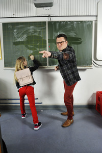 Dreharbeiten zum Musivideo 'Numbers' in Berlin