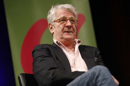 Marcel Reif und Reinhold Beckmann auf der lit.Cologne 2017 in Köln
