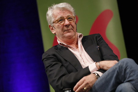 Marcel Reif und Reinhold Beckmann auf der lit.Cologne 2017 in Köln