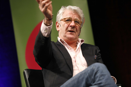 Marcel Reif und Reinhold Beckmann auf der lit.Cologne 2017 in Köln