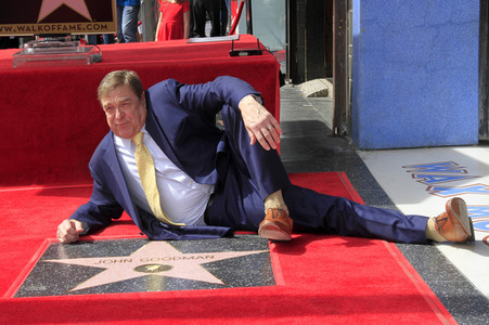 John Goodman erhält einen Stern auf dem Hollywood Walk of Fame in Los Angeles