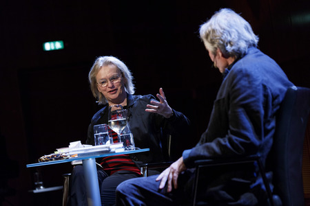 Otto Jägersberg und Elke Heidenreich auf der lit.Cologne 2017 in Köln