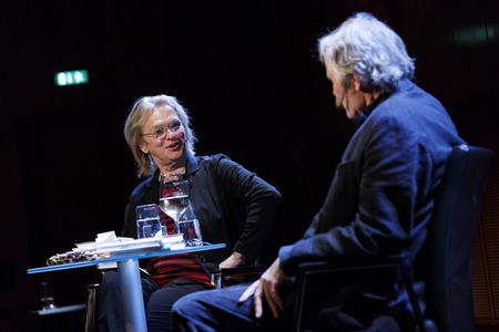 Otto Jägersberg und Elke Heidenreich auf der lit.Cologne 2017 in Köln