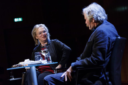 Otto Jägersberg und Elke Heidenreich auf der lit.Cologne 2017 in Köln